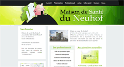 Desktop Screenshot of maisonsanteneuhof.com